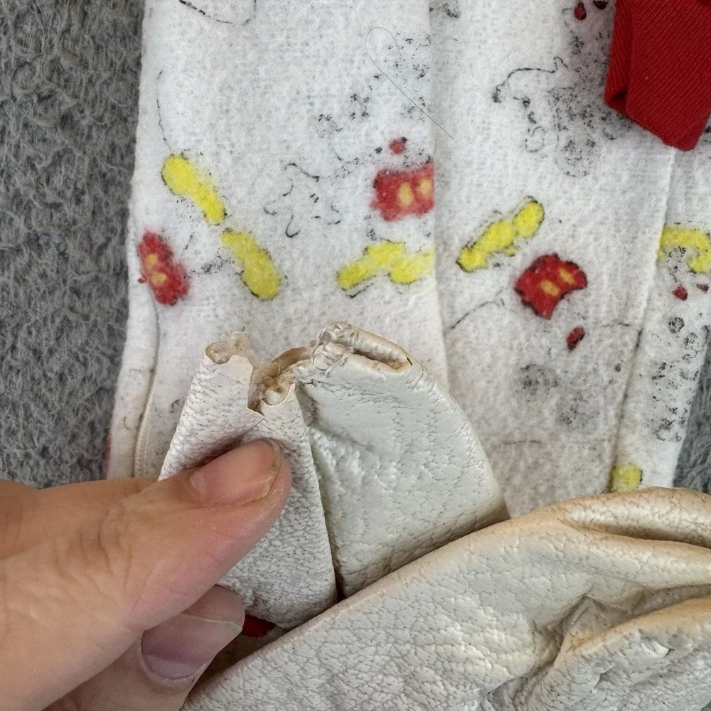 Vtg‎ Sears Walt Disney Mickey One Piece Zip Footie Pajamas 4t Made USA